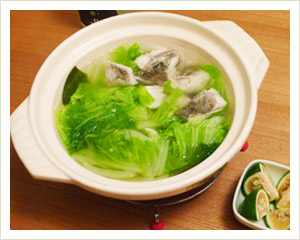 鱈と白菜のシンプル鍋